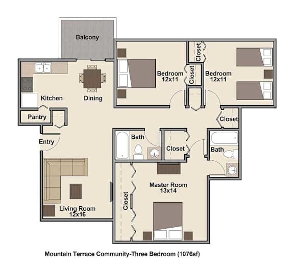 a floor plan of a house