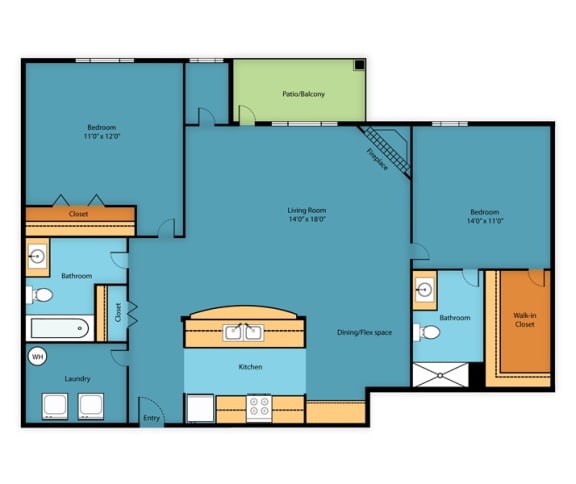 a floor plan of a small apartment