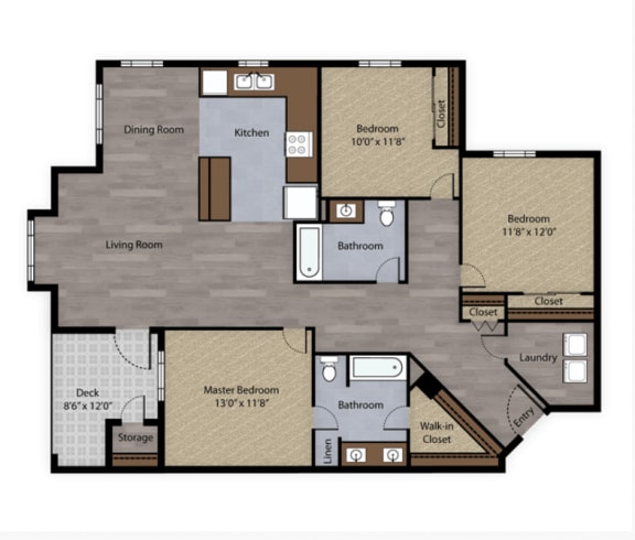 the millennia 2 bedroom floor plan