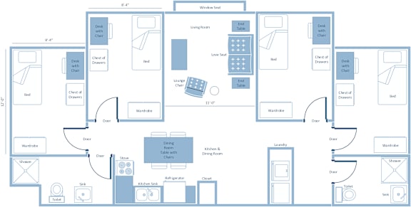 a floor plan of a house