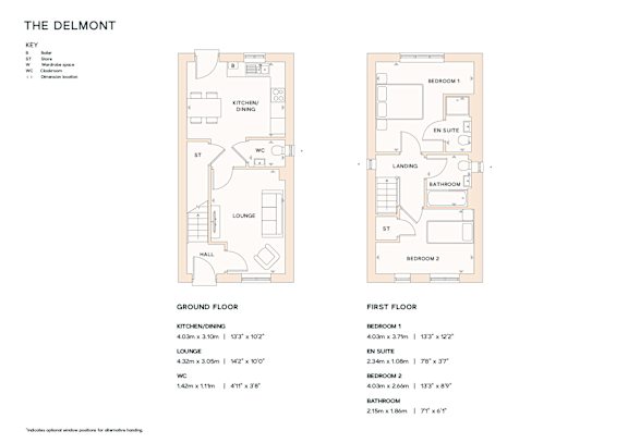 A floor plan for a one bedroom apartment with a kitchen and bathroom.