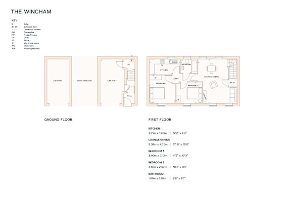 A floor plan for a property named The Wincham is displayed.
