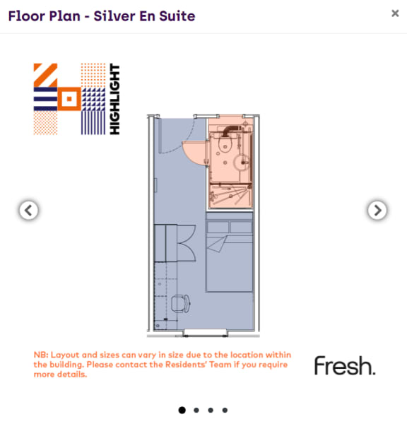 Floor Plan  a floor plan of a room with a bed and a desk