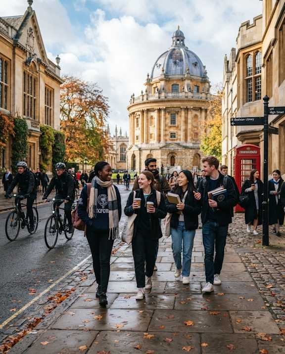 A group of people walking on a sidewalk in front of a building with a dome.