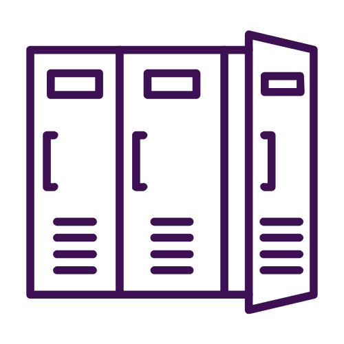 Three vertical files with lines of text on them.