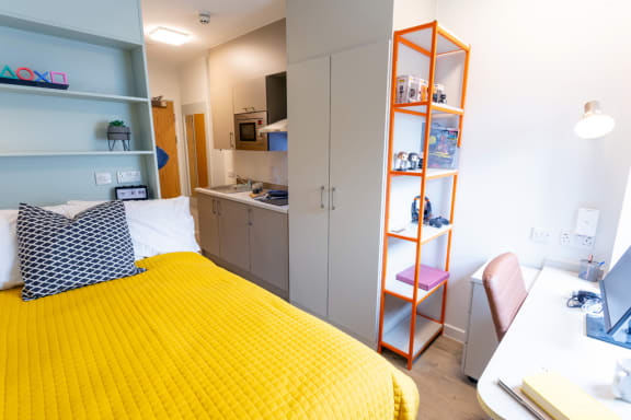 Floor Plan  7 Bed Club Studio at Seren, Student accommodation in Swansea