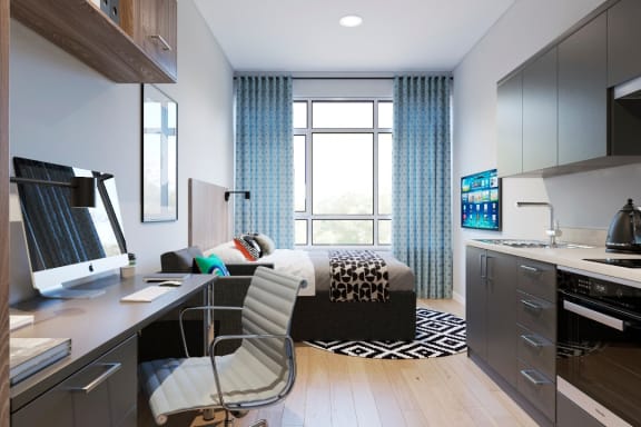 Floor Plan  Studio at Boutique Swansea in Swansea