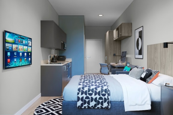 Floor Plan  Studio at Boutique Swansea in Swansea