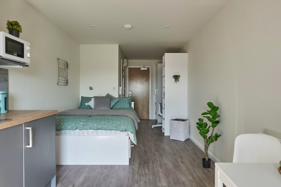 Floor Plan  Luxury Studio at The Bank, Student accommodation in Southampton