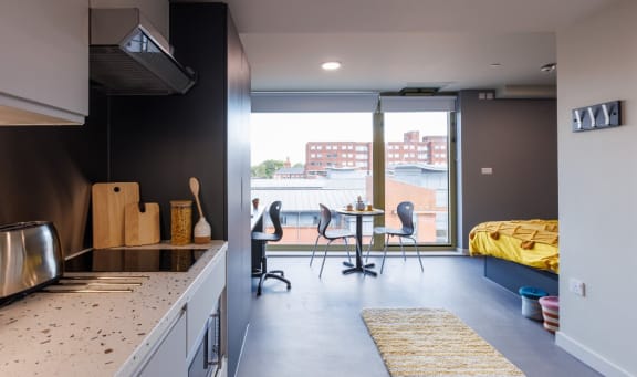 Floor Plan  Studio at Element Manchester, student accommodation in Manchester