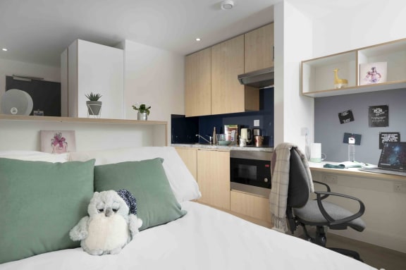 Floor Plan  Studio at Elmstead Place, Student accommodation in Colchester