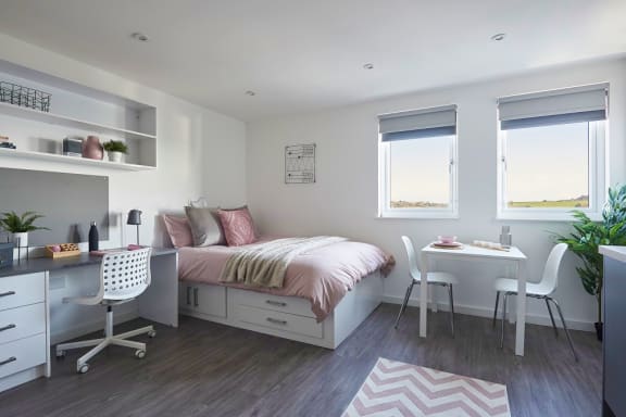 Floor Plan  The Quarry bedroom, student accommodation in Falmouth
