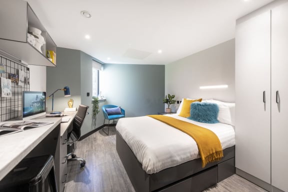 Floor Plan  Premium Studio, Luna, Student accommodation in Hatfield
