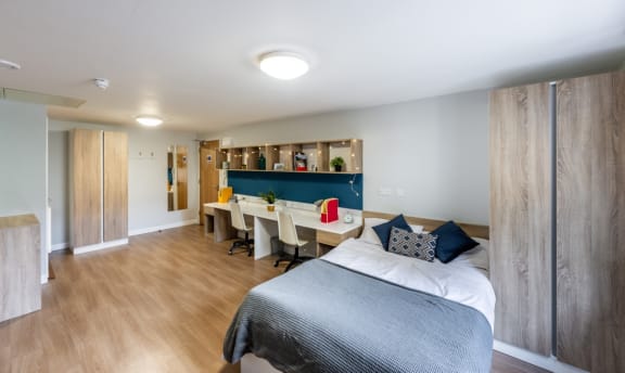 Floor Plan  Couples Studio at Haddington Place, student accommodation in Edinburgh