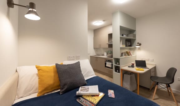 Floor Plan  Premium Studio at Seren, student accommodation in Swansea