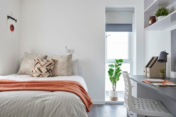 Floor Plan  Premium Studio at The Quarry, student accommodation in Falmouth