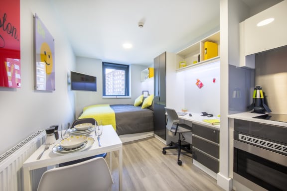 Floor Plan  Standard Studio at ViBe Student Living, student accommodation in Kingston