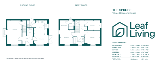 a floor plan of leaf living apartments