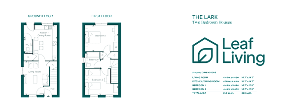 Two floor plan of a house and details of the house are given.
