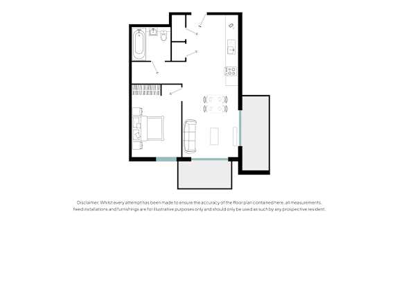 A floor plan of a house with a disclaimer at the bottom.