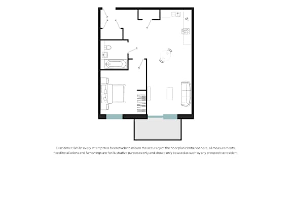 A floor plan of a house with a disclaimer at the bottom.