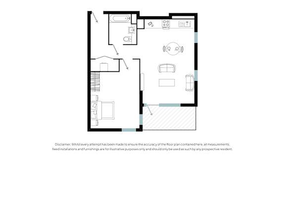 a floor plan of a bedroom apartment