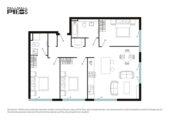 a floor plan of a house