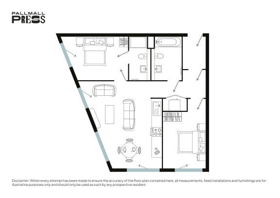 a floor plan of a small house