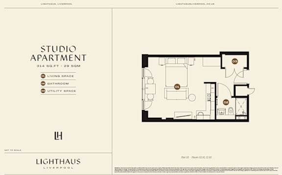 Plot 05 Floorplan at Lighthaus Liverpool Apartments, Liverpool