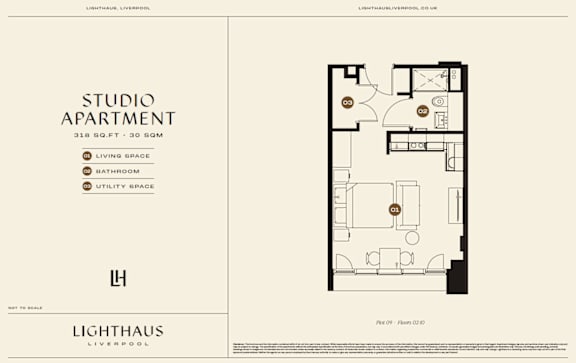 Plot 09 Floorplan at Lighthaus Liverpool Apartments, Liverpool