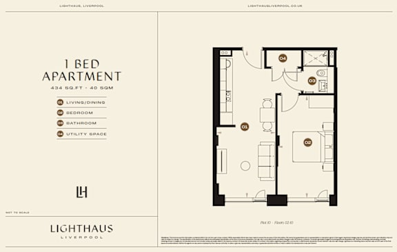Plot 10 Floorplan at Lighthaus Liverpool Apartments, Liverpool, L3 1EW