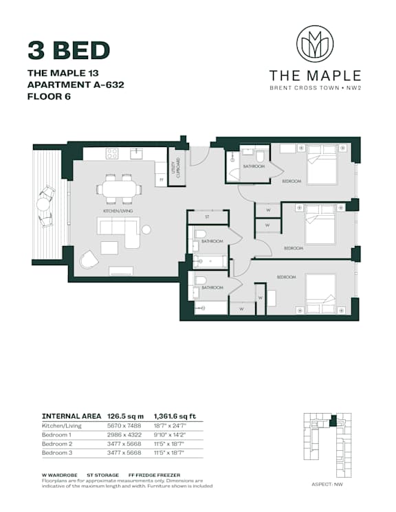 3 Bedroom- C1- The Maple