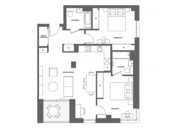 2 bedroom apartment