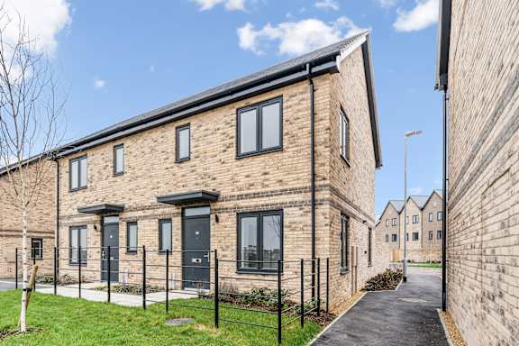 Modern Brick Building at The Hawkings Apartments, Huntingdon, Cambridgeshire