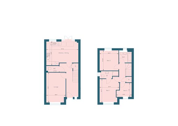 typical floor plans of the suites