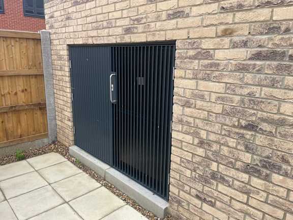 Brick Wall at The Hawkings Apartments, Huntingdon, Cambridgeshire
