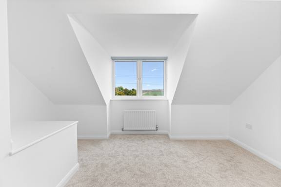 Empty Living room at UnionView Apartments, Dartford, KENT
