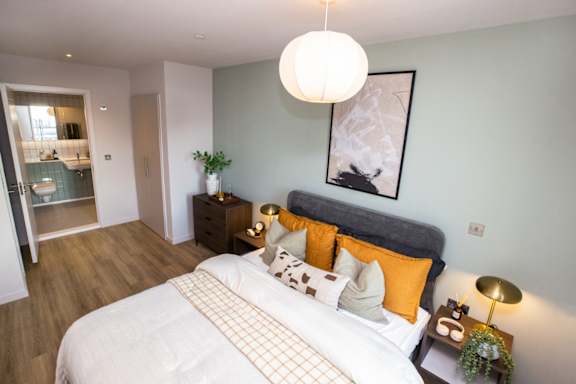 Spacious Bedroom at Fairfax Apartments, Manchester