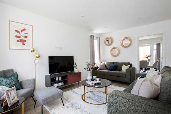 Expansive Living Room at UnionView Apartments, Dartford DA2 6GZ