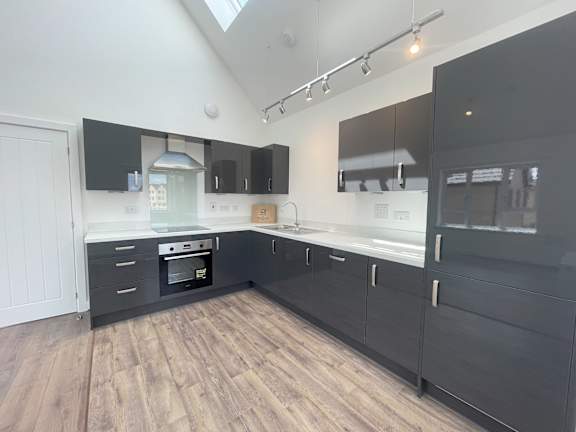 Functional Kitchen at The Hawkings Apartments, Huntingdon, Cambridgeshire, PE28 4LT