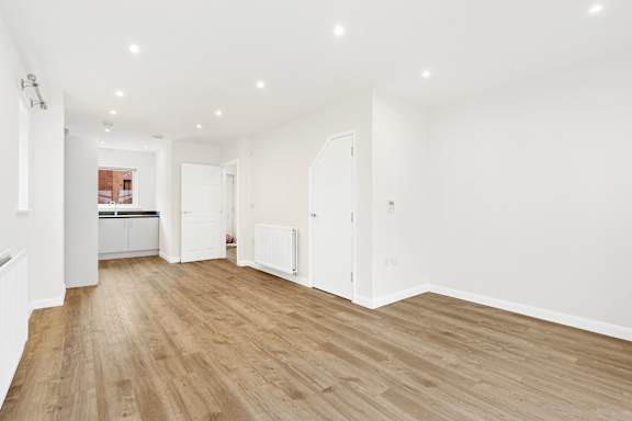 Empty Living Room at UnionView Apartments, Dartford DA2 6GZ