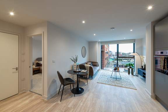 Main Living Room at Podium Apartments, Stretford, M16 0FR