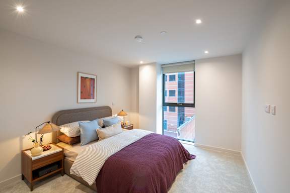 Spacious Bedroom at Podium Apartments, Stretford, M16 0FR
