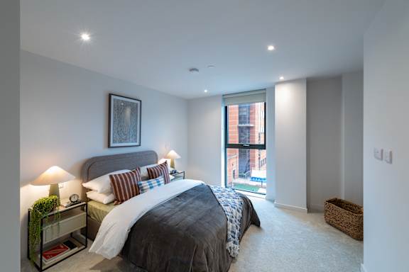 Primary Bedroom at Podium Apartments, Stretford
