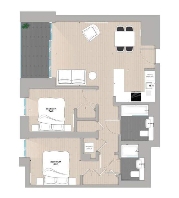 2 bed 2 bath at Alameda Apartments, Wembley, HA9 0HS
