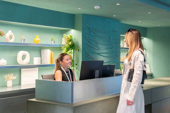 Beautiful reception area at The Lark, London