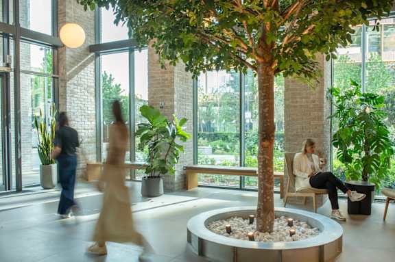 Spacious Lobby area at The Lark, London, SW11 7EA