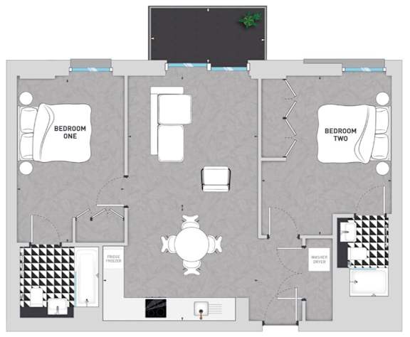 2 bed 2 bath at Beton Apartments, Wembley