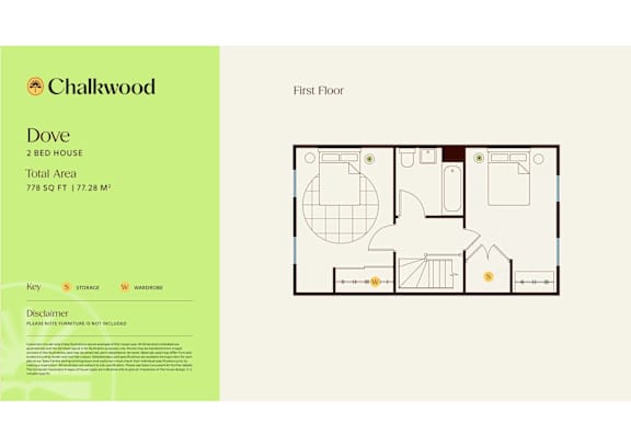 Dove Floor Plan at Chalkwood Apartments, Ebbsfleet Valley, DA10 1HQ