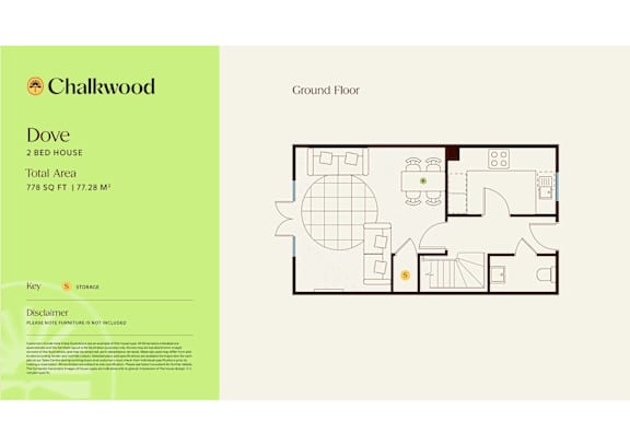 Dove Floor Plan at Chalkwood Apartments, Ebbsfleet Valley